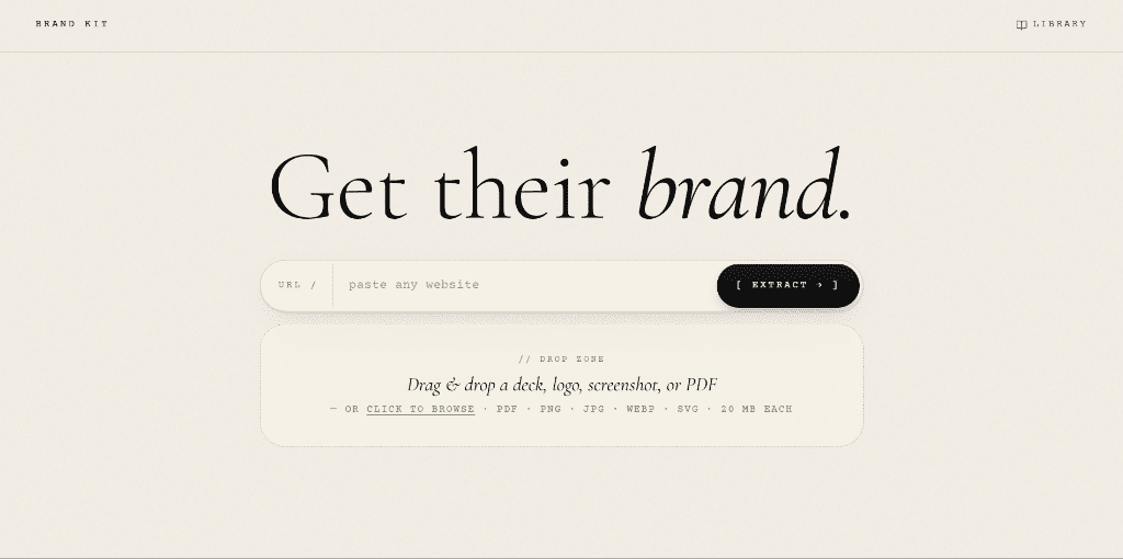 BrandKit Extractor - by Mujtaba Hyder