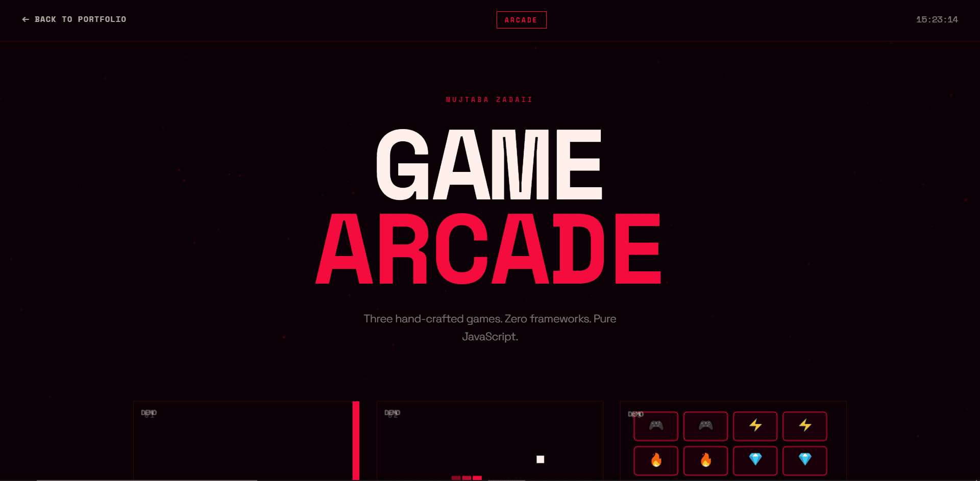 Cyber Arcade Hub - by Mujtaba Hyder